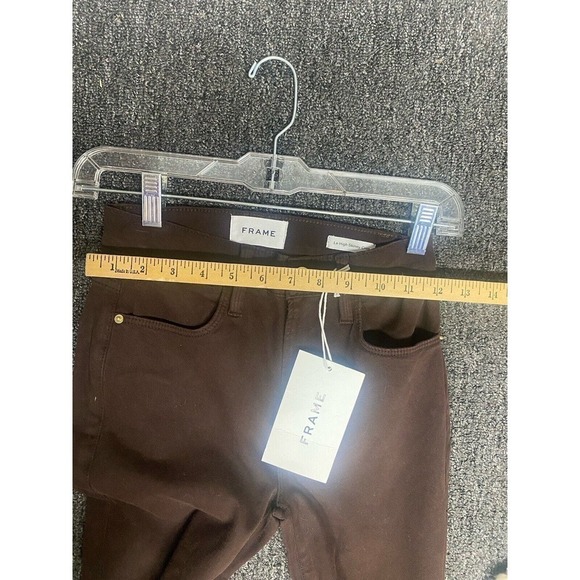 FRAME DENIM Le High Skinny Crop Jeans Size 24 Mahogany NEW - Picture 11 of 11